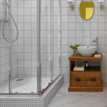 Inspirasi kamar mandi mediterania
