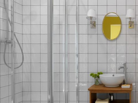 Inspirasi kamar mandi mediterania