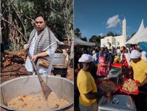 Bangun Masjid di Uganda, Ivan Gunawan Potong 3 Ekor Sapi dan Bagi Nasi Kebuli