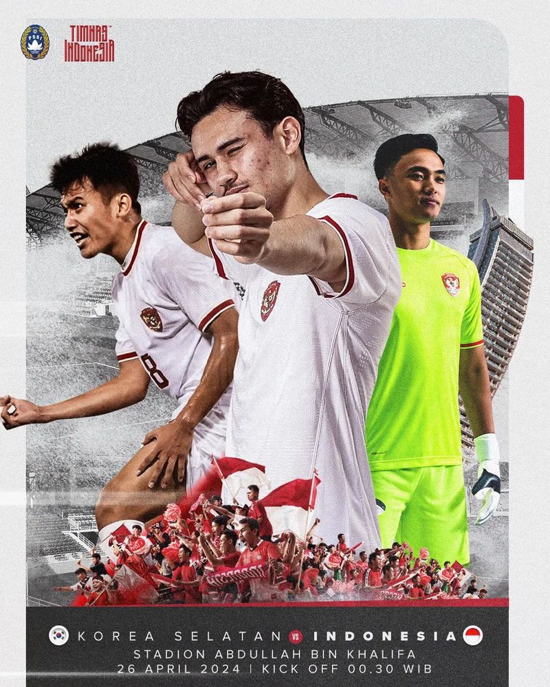 Korea Selatan vs Indonesia Piala Asia U-23 AFC 2024