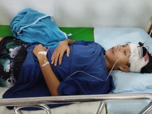 Pemuda di OKU Dibacok Tetangga Teman dengan Membabi Buta