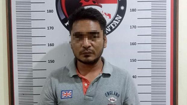 Pria berinisial AA yang ditangkap Polres Bintan gegara tanam ganja di kebun. (Istimewa)