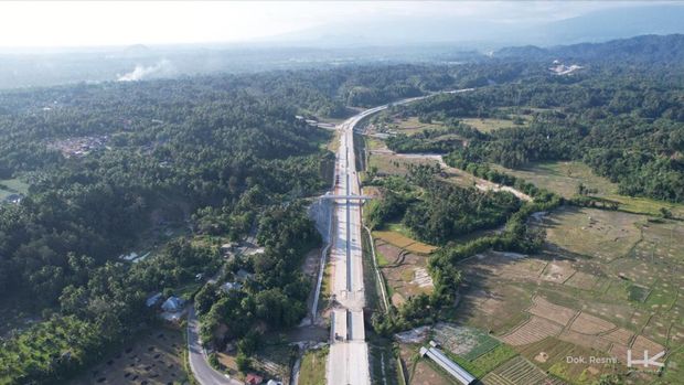 Proyek Tol Trans Sumatera siap ngegas lagi tahun ini. (Dok: Hutama Karya)