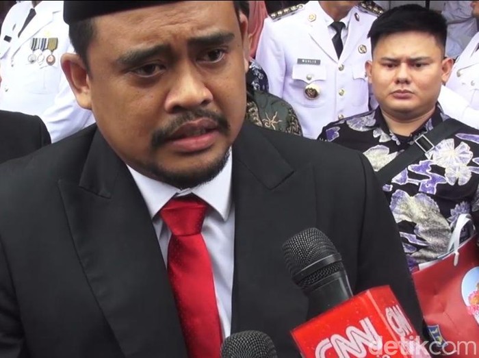 Wali Kota Medan Bobby Nasution menghadiri Hari Otda 2024 di Surabaya.