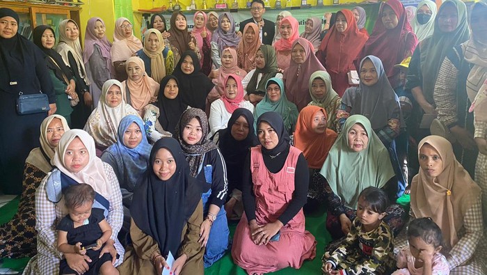 Ibu-ibu Fatayat Nu di Pasuruan mengajak masyarakat damai usai Pemilu 2024.