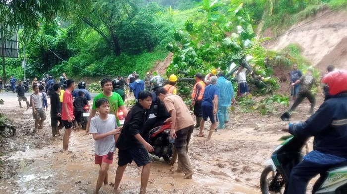 Hujan Deras Picu Longsor-Pohon Tumbang di KBB, Satu Pemotor Tertimpa