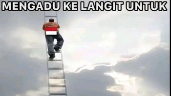Meme mengadu ke langit... Foto: Twitter @idextratime