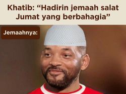 Meme Jemaah Salat Jumat Berbahagia Timnas ke Semifinal Piala Asia U-23