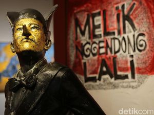 Gelar Pameran, Butet Sebut Patung Kurus Berhidung Panjang Simbol Kemunafikan