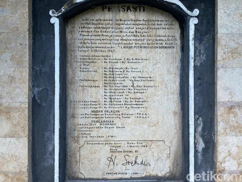 Monumen LPI di Gedung Juang 45 Kota Solo, Selasa (23/4/2024).