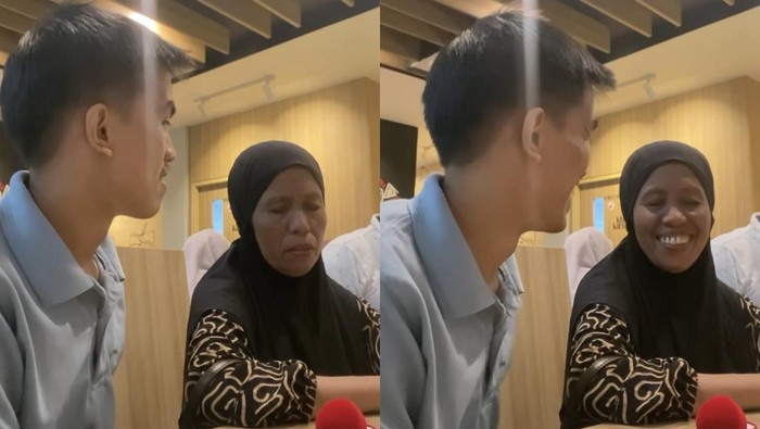 Pria ini mengabadikan momen ketika sedang ingin memberikan kejutan kepada ibunya, viral di Instagram