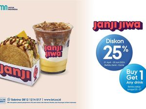 BRI Hadirkan Promo Spesial Diskon 25% hingga Beli 1 Gratis 1 di Janji Jiwa