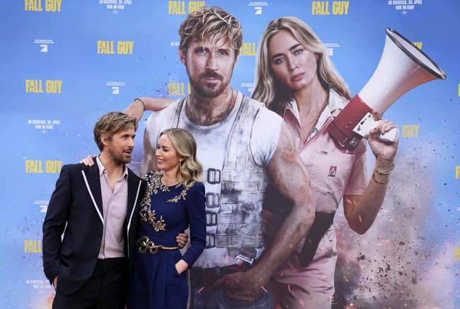 Lihat penampilan Ryan dan Emily lainnya saat tampil di karpet merah The Fall Guy. (Foto: AP Photo/Ebrahim Noroozi)