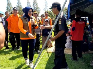 Simulasi Penanganan Gempa di Gantiwarno Klaten Libatkan Relawan-Siswa