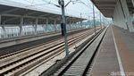 Potret Stasiun Kereta Cepat Karawang yang Belum Dibuka