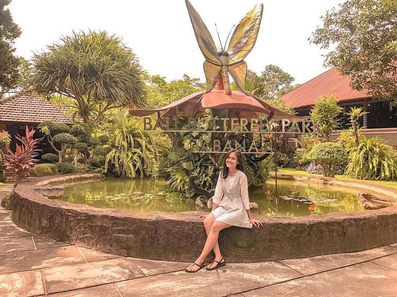 Wisatawan di taman kupu-kupu Bali Butterfly Park, Desa Wanasari, Kabupaten Tabanan. (Instagram @balibutterflypark) Wisatawan di taman kupu-kupu Bali Butterfly Park, Desa Wanasari, Kabupaten Tabanan. (Instagram @balibutterflypark)