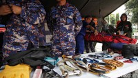 Berbagai alat-alat kesiapsiagaan bencana dipamerkan.
