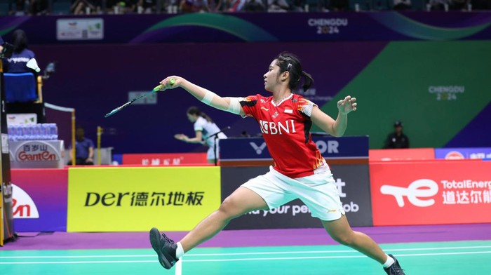 Ester Nurumi Tri Wardoyo di Uber Cup 2024