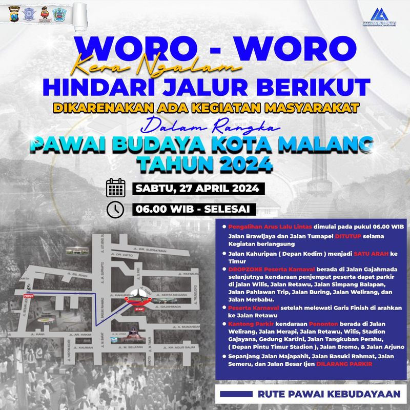 Flyer dari Satlantas Polresta Malang Kota