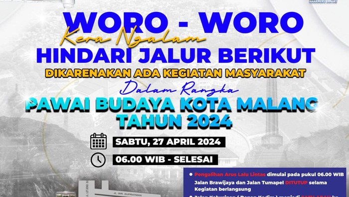 Flyer dari Satlantas Polresta Malang Kota