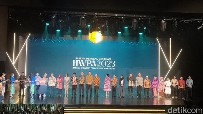 Hassan Wirajuda Pelindungan WNI Award (HWPA) 2023. (Dwi Rahmawati/detikcom)