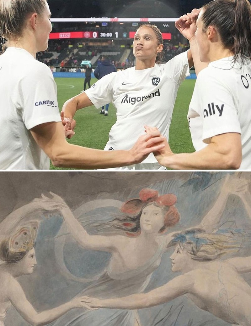 Kocak! Begini Aksi Para Atlet Dipadukan dengan Karya Lukisan Klasik