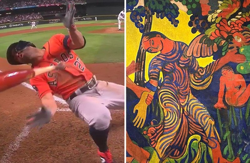 Kocak! Begini Aksi Para Atlet Dipadukan dengan Karya Lukisan Klasik