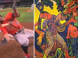 Kocak! Begini Aksi Para Atlet Dipadukan dengan Karya Lukisan Klasik