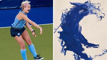 Barbara (Ant 113) karya Yves Klein, 1960. Foto: Boredpanda