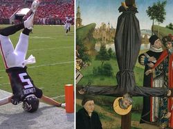 Kocak! Begini Aksi Para Atlet Dipadukan dengan Karya Lukisan Klasik