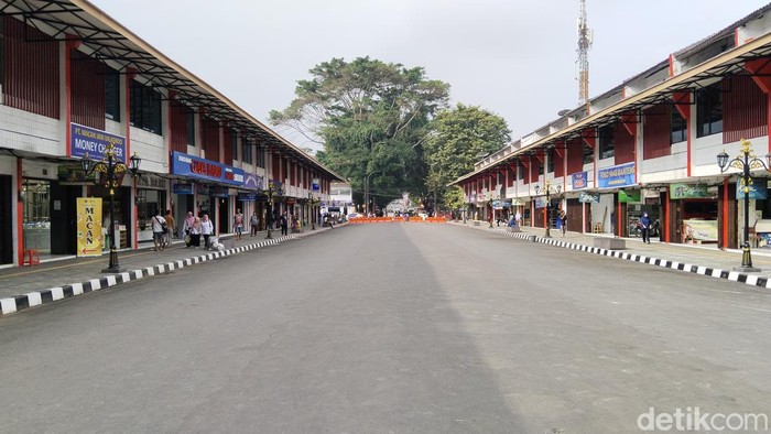Kondisi Jalan Siliwangi, Kabupaten Kuningan, pascapenutupan jalan.