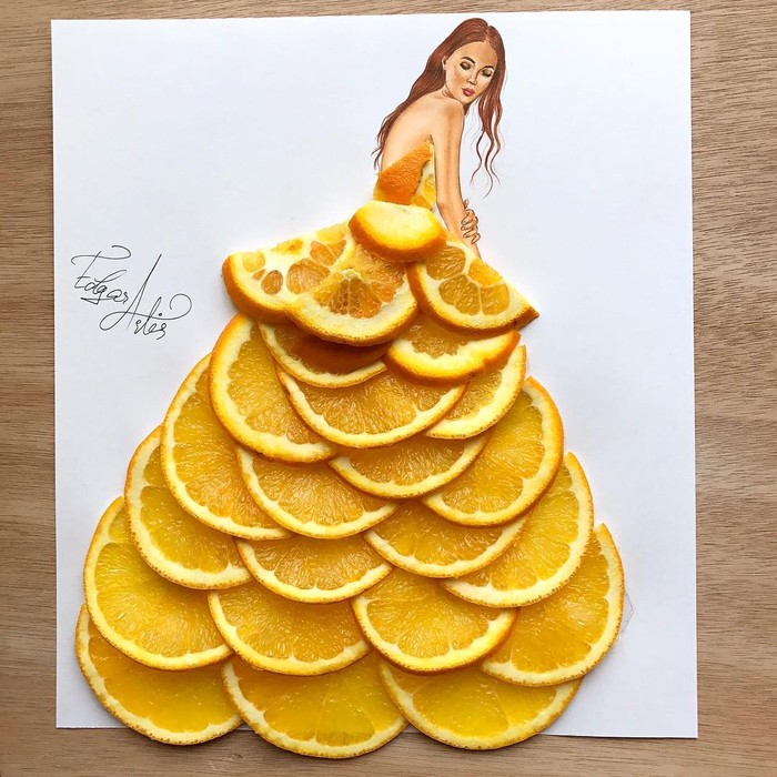 Kreatif dan Unik! 10 Sketsa Gaun Indah Ini Dibuat Pakai Makanan Kreatif dan Unik! 10 Sketsa Gaun Indah Ini Dibuat Pakai Makanan