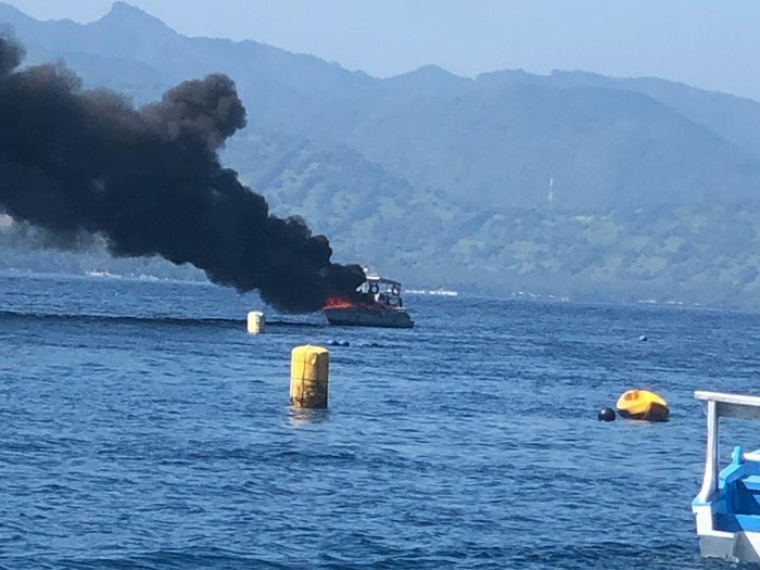 Speedboat Terbakar di Gili Trawangan, Ada Korban Luka