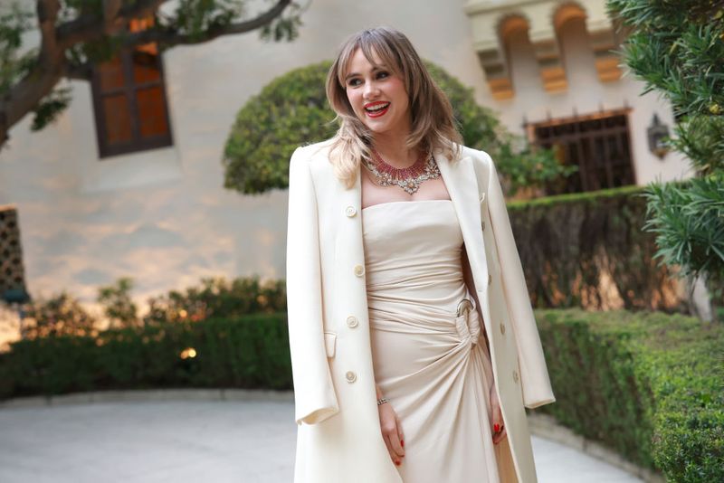 BEVERLY HILLS, CALIFORNIA - APRIL 25: Suki Waterhouse attends the Tiffany & Co. Celebration of the launch of Blue Book 2024: Tiffany Céleste at The Beverly Estate on April 25, 2024 in Beverly Hills, California. (Photo by Matt Winkelmeyer/Getty Images for Tiffany & Co.)