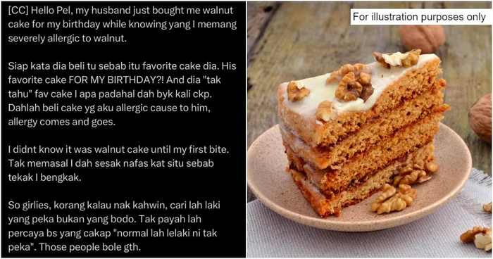Tahu Istrinya Alergi Walnut, Suami Ini Sengaja Beli Kue Walnut Untuknya
