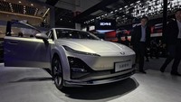 Sedan listrik Wuling Starlight ikut mejeng di Beijing Auto Show 2024. Foto: (Muhammad Hafizh Gemilang/detikOto)