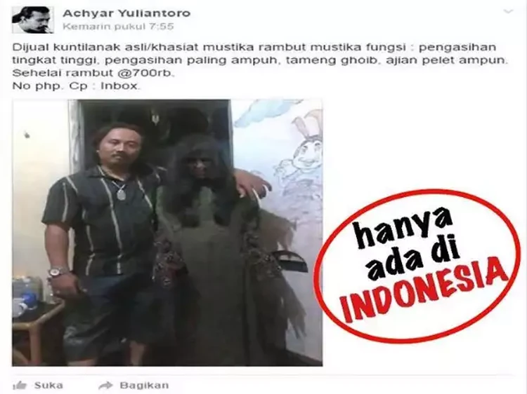 Senang deh jadi orang Indonesia, ada banyak hal unik yang hanya bisa ditemukan di negara ini. Cek meme cuma ada di Indonesia berikut, dijamin related.