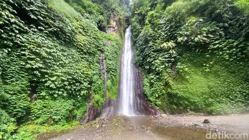 Air Terjun Tanah Barak di Desa Munduk, Kecamatan Banjar, Buleleng, Bali. (Made Wijaya Kusuma/detikBali)