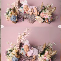 Lahir pada 20 Maret 2024, tampaknya pemotretan tersebut menjadi yang pertama untuk baby Kyarra. Di pemotretan tersebut baby Kyarra tampil mengenakan berbagai kostum, salah satunya kostum kelinci yang satu ini. Foto: Instagram/@jscmila