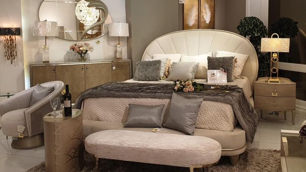 Kamar Tidur American Classic Headboard Cangkang