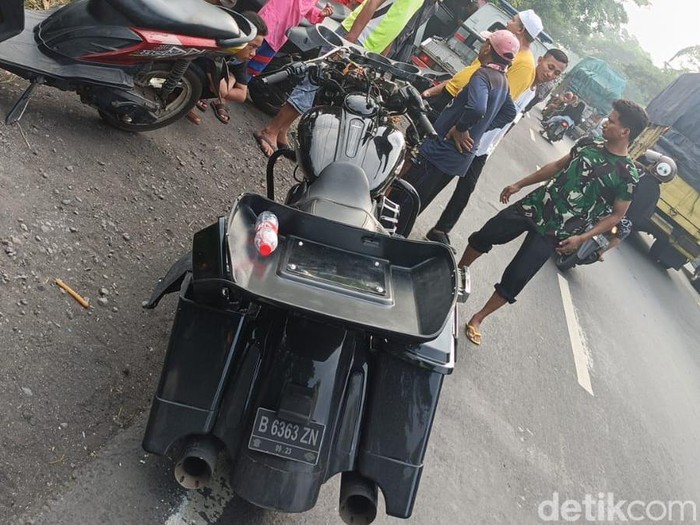 Kecelakaan Moge Harley Davidson di Probolinggo