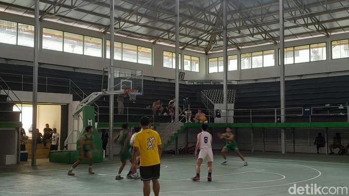 Kejuaraan bola basket Mandiri 3×3 Indonesia Tournament di Medan. (Nizar Aldi/detikSumut)