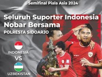 Polresta Sidoarjo Gelar Nobar Geden Semifinal Timnas U-23