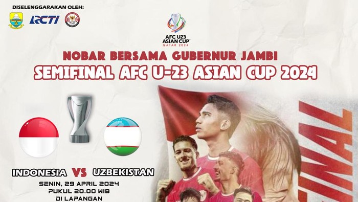 Pemprov Jambi gelar nobar Indonesia vs Uzbekistan