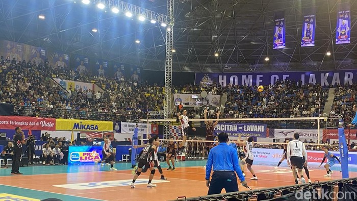 Laga Jakarta LavAni Allo Bank vs Palembang Bank Sumsel Babel, Minggu (28/4/2024).