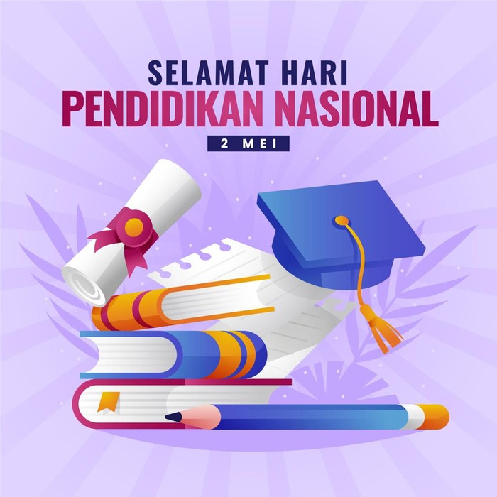 Contoh poster Hari Pendidikan Nasional 2024 (Foto: Freepik). Contoh poster Hari Pendidikan Nasional 2024 (Foto: Freepik).