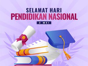 15 Poster Hari Pendidikan Nasional Anak SD, Format PNG dan PDF