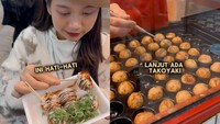 Belum lama ini, Ghea membagikan momennya kulineran di Jepang. Ia membeli takoyaki yang populer di Osaka. Foto: Instagram @gheaindrawari