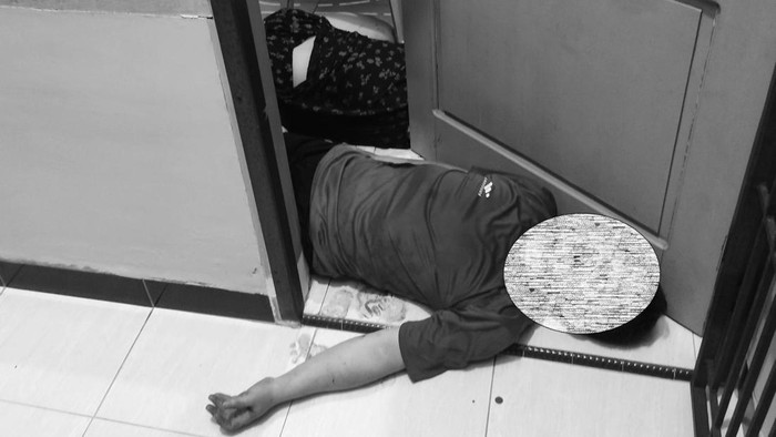 Hasan minum racun rumput usai bacaok istri secara membabi buta hingga tewas.