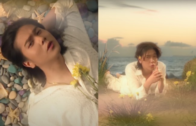 Berlatar di sebuah pantai, video klip musik terbaru Iqbaal itu pun langsung mencuri atensi dan viral. Memilih konsep yang berbeda, video klip lagu terbarunya itu memang terlihat unik. Foto: YouTube/Iqbaal Ramadhan